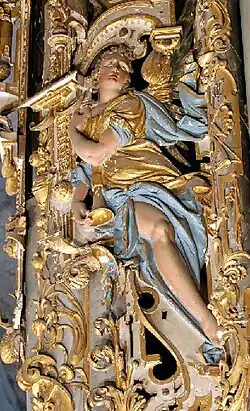 Engel am linken Pedalturm