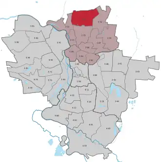 Lage des Stadtteils Seeben (Halle) in Halle (Saale) (anklickbare Karte)