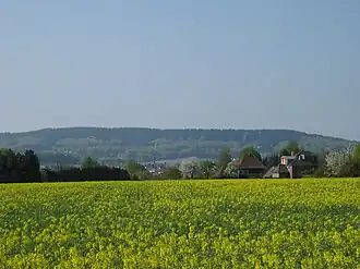 Der Hengeberg von Werther-Häger aus gesehen, im Tal liegt Werther (Westf.)