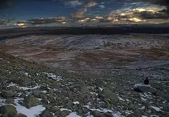 Der Nationalpark bei Sonnenuntergang