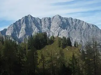 Das Halsköpfl vor dem Watzmannmassiv