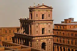 Das zentrale Gebäude mit dem Heiligtum