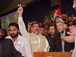 Hamid Karzai nach dem Gewinn der Loja Dschirga 2002