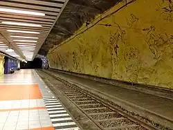 Unterirdische Straßenbahnhaltestelle Hammarkullen