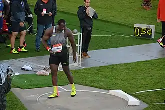 Für Franck Elemba reichten 19,40&nbsp;m nicht aus, um im Finale dabei zu&nbsp;sein