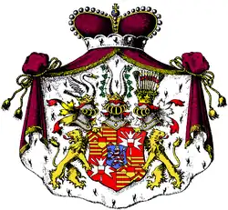 Wappen der Fürsten von Hanau zu Hořowice, Grafen von Schaumburg