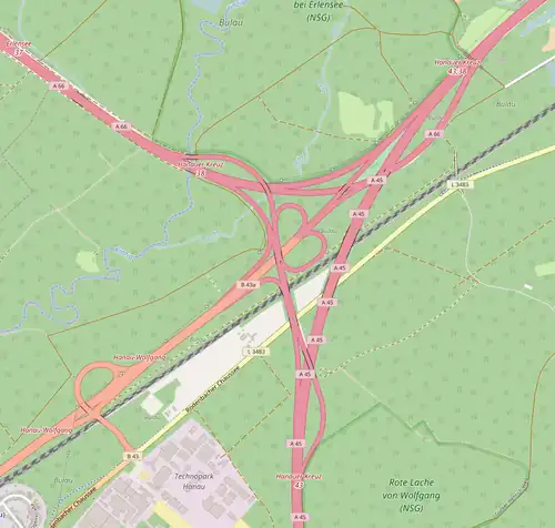 Übersichtskarte Hanauer Kreuz