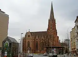 Christuskirche – Blick vom Engelbosteler Damm