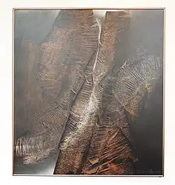 Hans-Dieter Ahlert, o.T., Mischtechnik, 90 × 100 cm, 2020