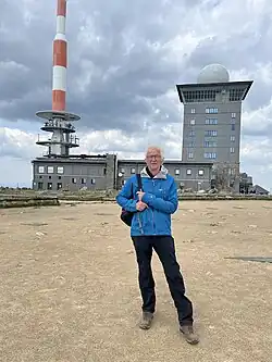 Hans-Dieter Burkhard 2022 auf dem Brocken (Harz)