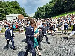 Hans-Adam II. beim Staatsakt