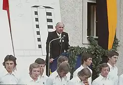 Direktor Hans Altmann bei der Dankesrede.