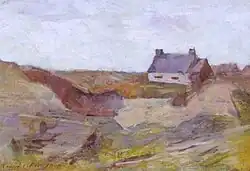 Landschaft in der Bretagne von Hans Deiker, 1910