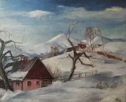 Schneekoppe im Winter (1929), Hauptmann-Haus Szklarska Poręba