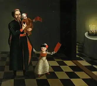 Chanukka auf einem Gemälde aus dem 18.&nbsp;Jahrhundert