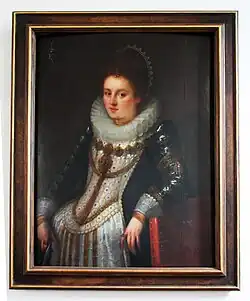 Anna Hardenrath, geborene Klepping (oben links das Wappen derer von Klepping)