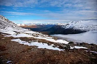 Das Harding Icefield in den Kenai Mountains