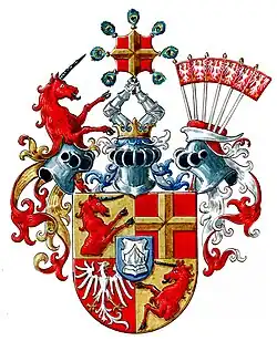 Wappen derer von Harnier Freiherren von Regendorf von 1917