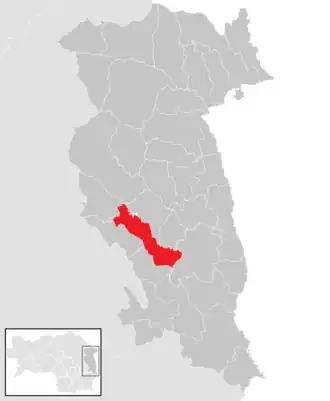 Lage der Gemeinde Hartl (Steiermark) im Bezirk Hartberg-Fürstenfeld (anklickbare Karte)