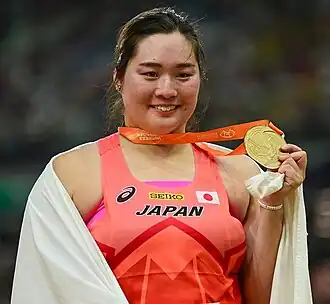 Haruka Kitaguchi bei den Weltmeisterschaften 2022 in Eugene