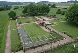 Ergrabene Bereiche der Villa Rustica