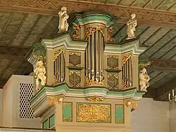 Hauptteil des Orgelprospektes (um 1700)