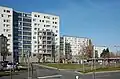 Plattenbaukomplex in der rue du Tapis Vert