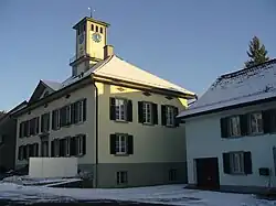 Gemeindehaus, erbaut 1842–1845 von Jakob Wellauern