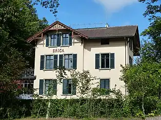Haus Erica, erbaut 1892/93, nach Plänen von Alfred Brenner.