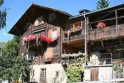 Bauernhaus in Strickbauweise in Morissen