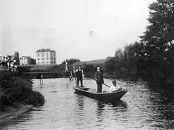 Frankfurt-Hausen, Baden in Hausen in der Nidda, Foto 1904