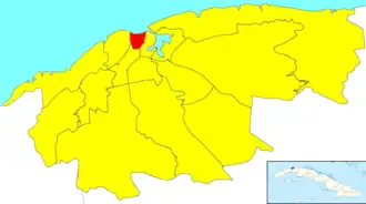 Lage von Centro in Havanna.