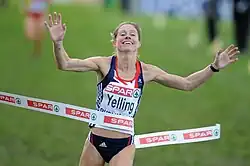 Hayley Yelling Rang sechzehn in 15:59,39&nbsp;min