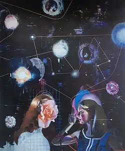 „HeadQuarter“ (Oil and Acrylic on Canvas, 2021)