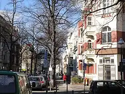 Hedwigstraße in Höhe der Wielandstraße