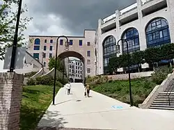 Rampe von der Stadtmitte zur Verteilerebene