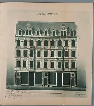 Doppelhaus A. Mössinger’s Erben, Entwurf von Heinrich Stroh