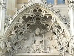 St.&nbsp;Kilian am mittleren Südportal der Kilianskirche Heilbronn