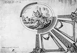 Entwurf Deckengemälde „Justitia“