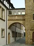 Brücke zwischen Ritterherberge und Staffelgiebelhaus
