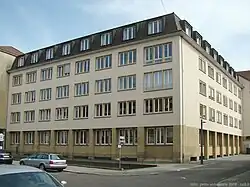 Der Erweiterungsbau des Heilbronner Rathauses an der Rosengasse und Lohtorstraße