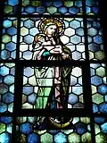 Fenster mit Darstellung der Heiligen Maria