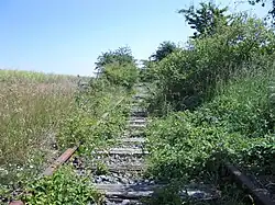 Ehemalige Trasse der Inselbahn Fehmarn bei Landkirchen