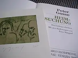 Heimsuchung. Peter Gosse Liebesgeschichten mit zwei Radierungen, 2005.