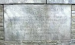 Heinrich Diederichsen Gedenktafel