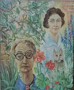 Heinz und Friedel mit Katze