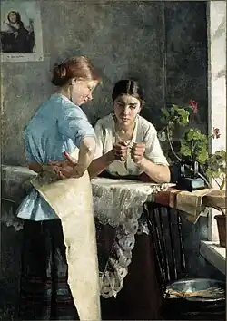 Bügeleisen: eine wichtige Frage, 1883