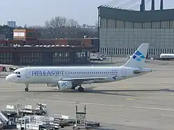 Ein Airbus A320-200 der Hellas Jet