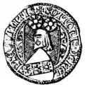 Siegel des Ritters Otto von Helpte von 1358