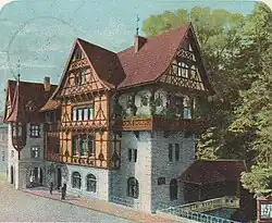 Colorierte Ansichtskarte von 1900